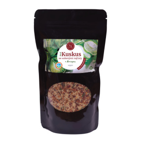 Kuskus se sušenými rajčaty a moringou