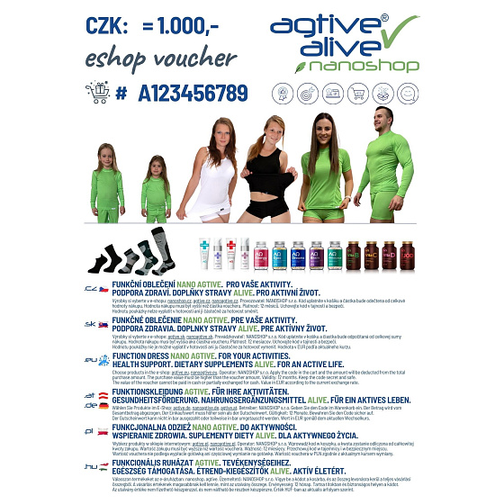 AGTIVE ваучер 1000